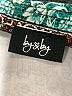 By & By Print Teal Casual Skirt Size XL - photo 4