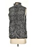 Thread & Supply 100% Polyester Gray Faux Fur Vest Size S - photo 1