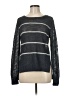 Blue Saks Fifth Avenue Stripes Gray Pullover Sweater Size M - photo 1