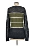 Blue Saks Fifth Avenue Stripes Gray Pullover Sweater Size M - photo 2