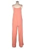 Unbranded 100% Polyester Solid Pink Jumpsuit Size S - photo 2