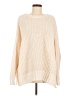 American Eagle Outfitters 100% Polyester Solid Ivory Pullover Sweater Size M - photo 1