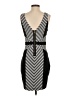 Guess 100% Polyester Stripes Black Cocktail Dress Size 4 - photo 2