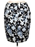 Talbots 100% Polyester Print Black Casual Skirt Size 16W - photo 2