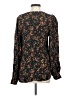 Something Navy 100% Viscose Black Long Sleeve Blouse Size S - photo 2