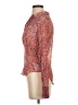 Joie Paisley Orange Long Sleeve Blouse Size S - photo 5
