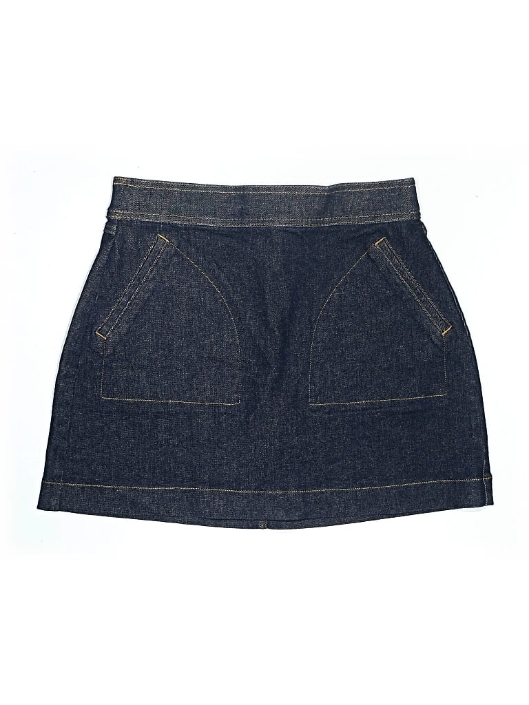 Pre-owned Spanx Denim Skirt In Blue