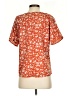Unbranded 100% Polyester Orange Short Sleeve Blouse Size S - photo 2