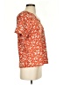 Unbranded 100% Polyester Orange Short Sleeve Blouse Size S - photo 4