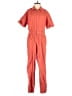 OVERLOVER 100% Cotton Solid Orange Jumpsuit Size XS - photo 1