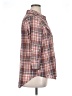 Cato Plaid Brown 3/4 Sleeve Button-Down Shirt Size XL - photo 4