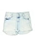 BLUE SPICE Blue Denim Shorts Size 5 - photo 1