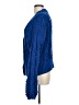Slate & Willow Chevron-herringbone Solid Blue Cardigan Size L - photo 5