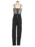 Material Girl 100% Polyester Metallic Silver Jumpsuit Size S - photo 2