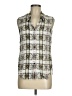 Theyskens' Theory 100% Silk Tweed Silver Green Blouse Size XL (estimated) - photo 1