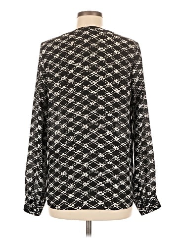Aqua Long Sleeve Blouse (view 2)