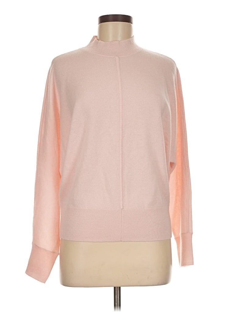 Pre-owned Ann Taylor Cashmere Pullover Sweater In Pink