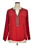 Assorted Brands 100% Viscose Red Long Sleeve Blouse Size M (estimated) - photo 1