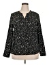Apt. 9 100% Polyester Black Long Sleeve Blouse Size XXL - photo 1