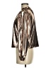 Shein Metallic Gold Long Sleeve Blouse Size 6 - photo 4