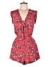 Cupcakes & Cashmere Floral Red Romper Size XS - photo 1
