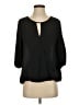 Vince Camuto 100% Polyester Black 3/4 Sleeve Blouse Size S - photo 1
