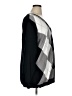Ellos 100% Cotton Checkered-gingham Black Gray Pullover Sweater Size 1X - photo 4