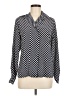 Evan Picone 100% Polyester Polka Dots Black Long Sleeve Blouse Size 6 - photo 1