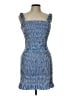 Gianni Bini Tweed Blue Cocktail Dress Size L - photo 1