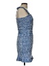 Gianni Bini Tweed Blue Cocktail Dress Size L - photo 4