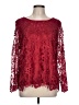Monroe and Main Burgundy Long Sleeve Blouse Size L - photo 1