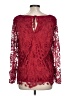 Monroe and Main Burgundy Long Sleeve Blouse Size L - photo 2
