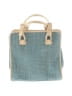 Céline Tweed Teal Vitage Raffia Tote One size - photo 1