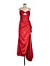 Mac Duggal 100% Polyester Red Cocktail Dress Size 8 - photo 1