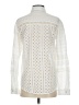 Zara 100% Baumwolle Ivory Long Sleeve Blouse Size S - photo 2
