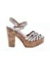 Gastone Lucioli 100% Leather Gray White Sandals Size EU 38 - photo 1