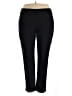 Simplee Solid Black Active Pants Size 22 - photo 1