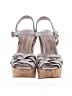 Gastone Lucioli 100% Leather Gray White Sandals Size EU 38 - photo 2