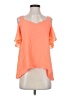 Modern Vintage 100% Polyester Orange Short Sleeve Top Size S - photo 1