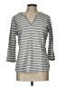 MICHAEL Michael Kors Gray 3/4 Sleeve Top Size L - photo 1