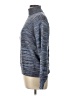Rafaella Metallic Blue Turtleneck Sweater Size L - photo 5