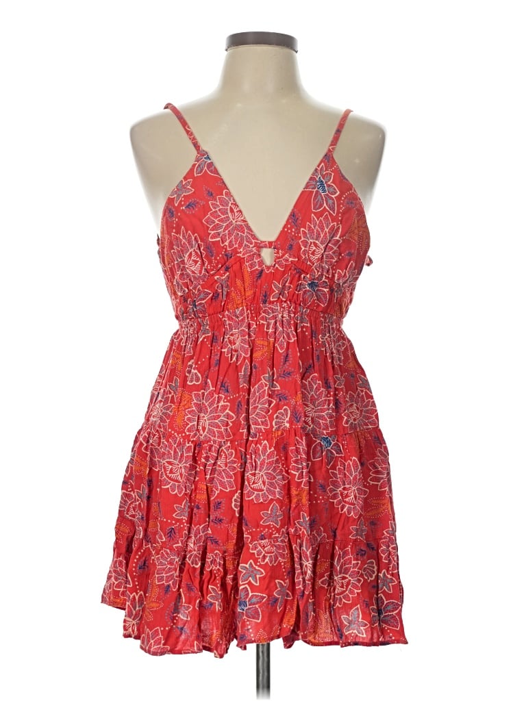 Pre-owned Angie Sleeveless Top Red Halter Neckline Tops