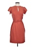 eShakti 100% Polyester Solid Orange Casual Dress Size XS - photo 1