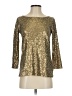 J.Crew Gold 3/4 Sleeve Top Size XS - photo 1