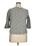 W5 Chevron-herringbone Gray 3/4 Sleeve Blouse Size XL - photo 1