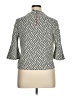 W5 Chevron-herringbone Gray 3/4 Sleeve Blouse Size XL - photo 2