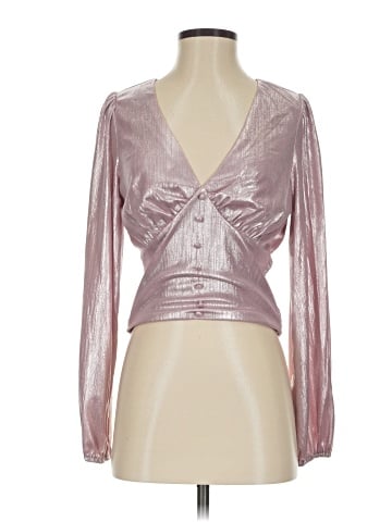 Flat White Long Sleeve Blouse (view 1)
