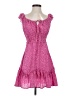 Unbranded 100% Polyester Polka Dots Pink Cocktail Dress Size S - photo 1