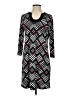 Versona Argyle Black Casual Dress Size S - photo 1