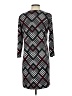 Versona Argyle Black Casual Dress Size S - photo 2